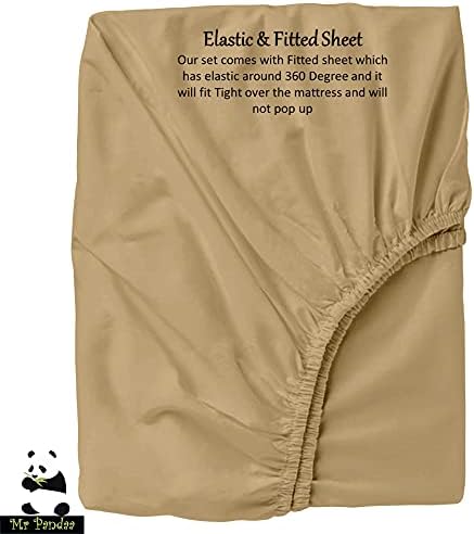 100% American Supima Cotton 1000 Thread Count Sheet Set, Ultra Crisp