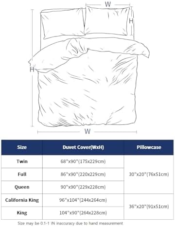 Grey Black Boho Bedding Full Duvet Cover Set, 3 Piece Microfiber Soft
