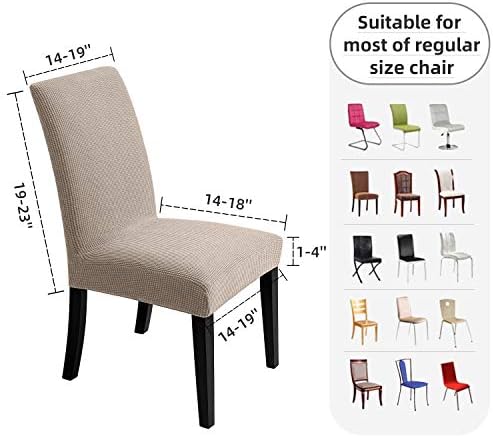 Chair Covers for Dining Room - Stretch Chair Slipcovers for Decorative