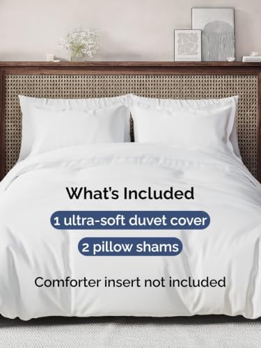Duvet Cover Queen Size - Extra Soft 3 Piece with Zipper Closure