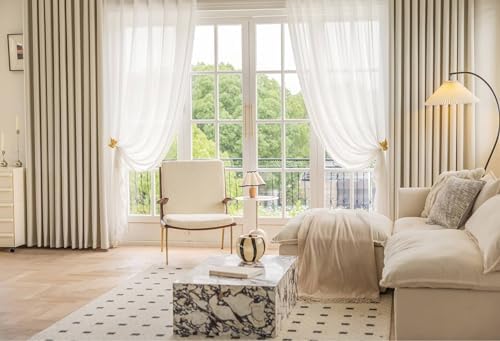 Grommet Blackout Curtains 84 Inch Length 2 Panels Set, 54W x 84L