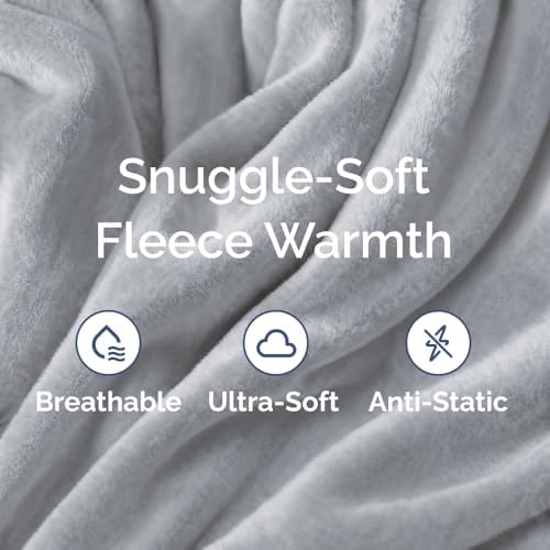 Fleece Blanket King Size - Ultra-Soft Warm Flannel Fleece Blanket