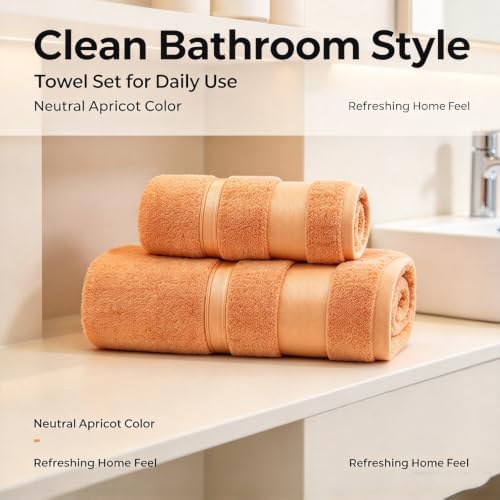 Cotton Towel Set, Quick Dry Decorative Towels for Bathroom,Dark