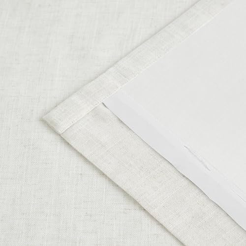 Vision Home Natural Pinch Pleated Light Filtering Curtains 120 inch
