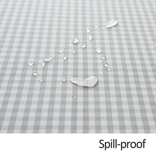 maxmill Square Checkered Tablecloth Water Resistance Antiwrinkle