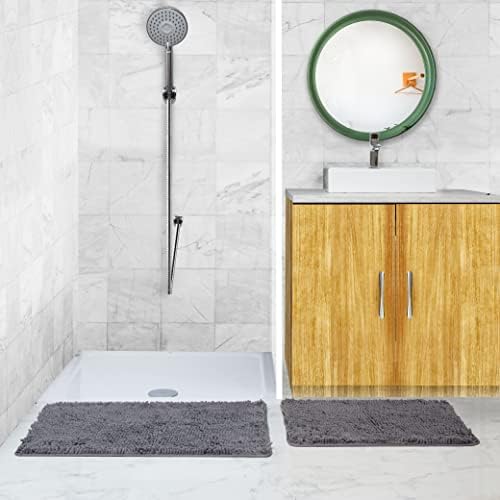 Absorbent Floor Mat Bathroom Rug Plush Mats, Soft Microfiber Luxury