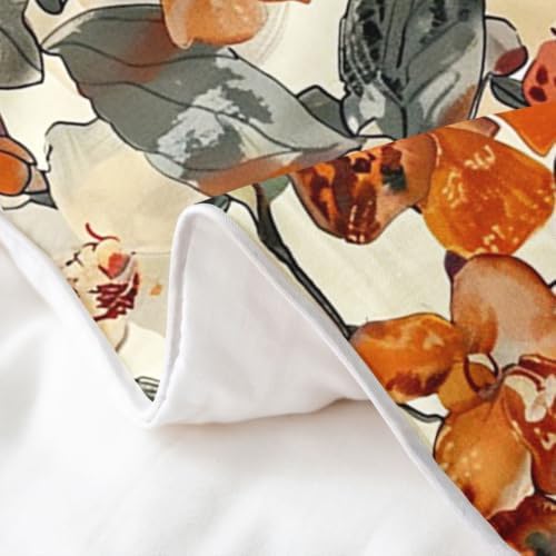 Castle Fairy Orchid Floral Girls Bedding Set Twin Size 100% Cotton