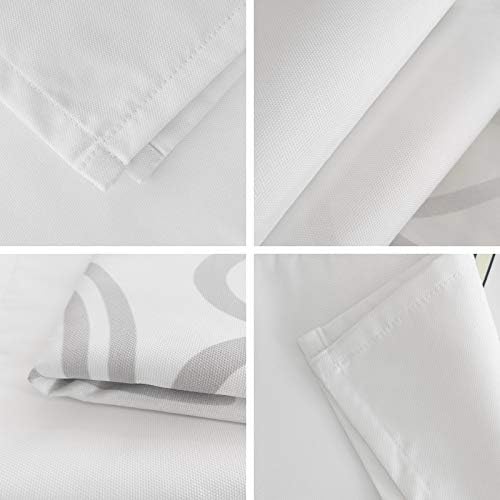 Grey Rectangle Tablecloths 60x120, Pure Gray Solid Color Simple