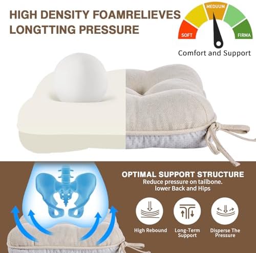 BETU Chair Cushions for Dining Chairs Set of 4,3.5" Thick Kitchen