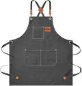 AFUN Aprons for Men Women with Large Pockets, 16-Ounce Cotton Canvas