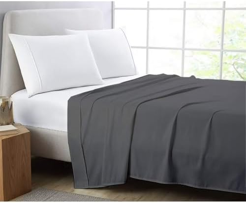 1 Piece Cotton Flat Sheet Only, 100% Egyptian Cotton Top Sheet, Ultra