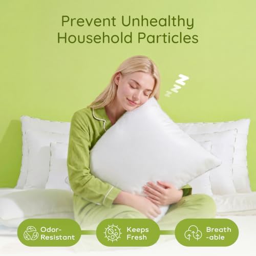 Ashler Hypoallergenic Throw Pillow Inserts, 18 x 18 Pillow Inserts Set