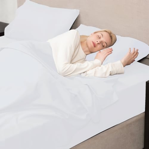 Mejoroom Full Size Sheet Sets - Hotel Luxury 1800 White Sheet