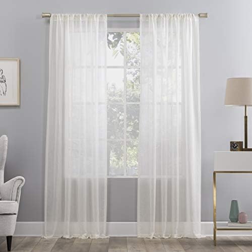 No. 918 Genevieve 2-pack 2-pack Linen Weave Sheer Semi-Sheer Grommet