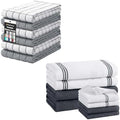 Homaxy Premium Cotton Kitchen Towels (16" x 28", 6 Pack) and Kitchen