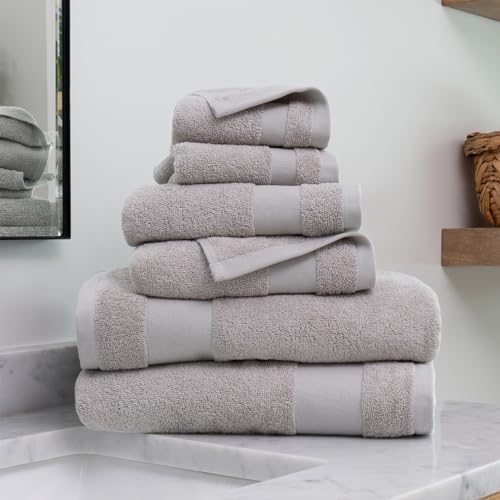 Merit Linens Ultra Soft 100% Cotton 6-Piece Bath Towel Set - One Size