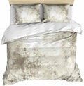 Light Gray Bedding 3 Piece Duvet Cover Set Queen Size, Vintage