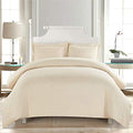 100% Soft Cotton Duvet Cover Set,with Zipper Closure 5 Piece -1 Duvet