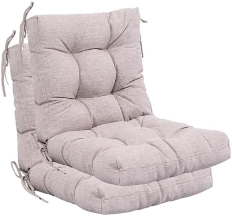 QILLOWAY Outdoor Chair Cushion for Patio Furniture, Waterproof Patio