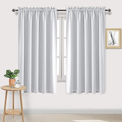 DWCN Wide Blackout Curtains for Living Room 60 x 63 Inch Long 2 Panels