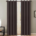 H.VERSAILTEX Brown Blackout Curtains for Bedroom Thermal Insulated