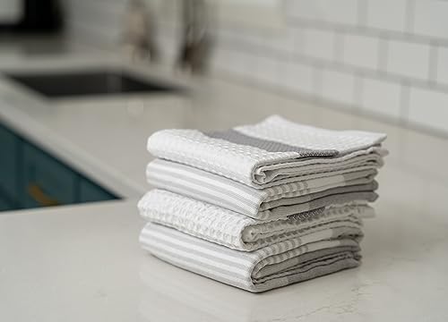 MyPillow Kitchen Dish Towels 4-Pack Gray