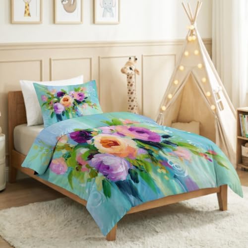 California King Duvet Cover Set Floral Fresh Floral Printed Duvet