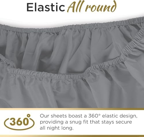 Twin XL Cotton Knit Jersey Fitted Sheets, 2-Pack, 15" Deep Pocket