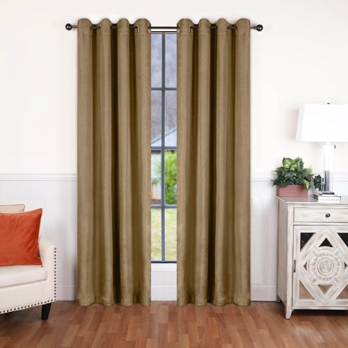 SUPERIOR Semi Blackout Curtains - Classic Linen Design - 52" x 96"