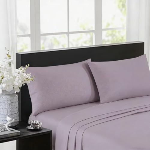 King Percale Bed Sheets, 200 Thread Count Cotton Polyester Blend Sheet