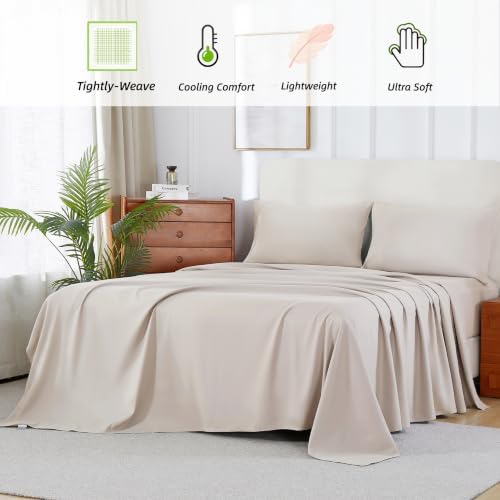 Shunjie Home King Size Sheets Set- 1800TC Microfiber Deep Pocket Bed