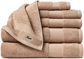 Lacoste Heritage Supima Cotton 6-Piece Towel Set, Sand