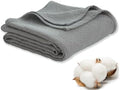 100% Cotton Blanket All Season Soft Breathable Bed Quilt Queen Size