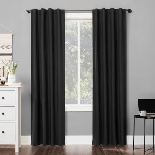 Sun Zero Cyrus 2-Pack Thermal Total Blackout Back Tab Curtain Panel