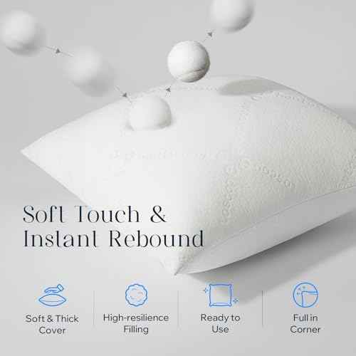 Phantoscope 18x18 Throw Pillow Inserts, Ultra-Soft Air Layer Pillow