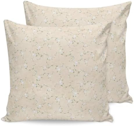 20 x 20 Pillow Covers Set of 2, Florals Decorative Throw Pillowcases