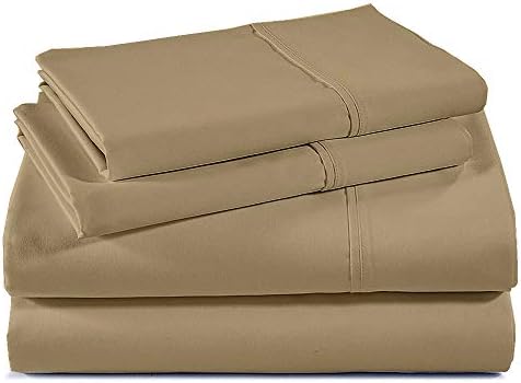 Shreem Linen 100% Giza Egyptian Cotton 4 Piece Flex Head King Sheet