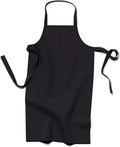 BaHoki Essentials Adjustable Black Aprons - 12 Pack Water-Resistant