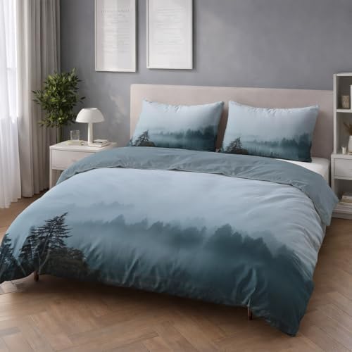 Super Soft Duvet Cover Set Microfiber Bedding Set Mystical Nature