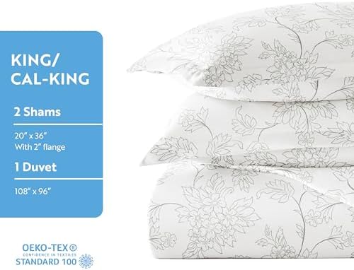 Linen Market Duvet Cover King Size (Gray) - Experience Hotel-Like