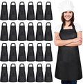 JaGely 24 Pack Bib Aprons with 2 Pockets Adjustable Bulk Kitchen
