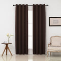Pickluc Grommet Blackout Curtains 72 Inches Long 2 Panels, Light