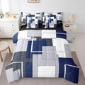 Feelyou Abstract Comforter Set Queen Size 7 Pieces Neutral Art Bedding