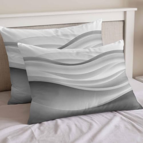 Abstract Queen Duvet Cover Set - 4 Pcs Comforter Cover Bedding Sets