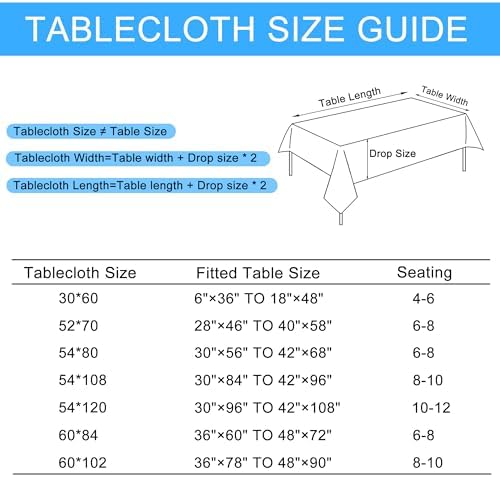 Hiasan Beige Faux Linen Rectangle Tablecloth 54 x 108 Inch for Dining