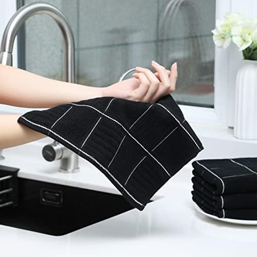 Glynniss Kitchen Towels and Dishcloths Set, Absorbent Dish Towels and