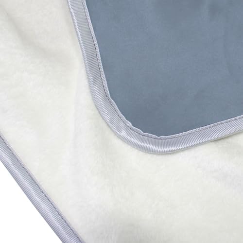Light Slate Gray Plush Throw Blankets for Bed Couch and Living Room