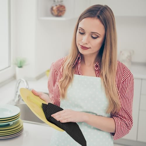 Infinitee Xclusives Premium Kitchen Towels - Grey [Pack of 12] 100%