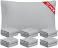 FreshCulture Light Grey Pillowcases Queen Size 12 Pack - Bulk