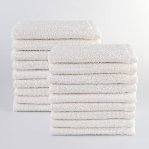 18-Piece Kitchen Bar Mop Dishcloth Set, White